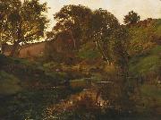 Julian Ashton Evening, Merri Creek painting